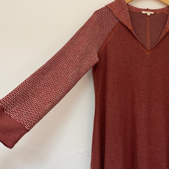 Mystree Knit Hooded Sleeved Sweater Open Sided Poncho size L - Picture 5 of 16